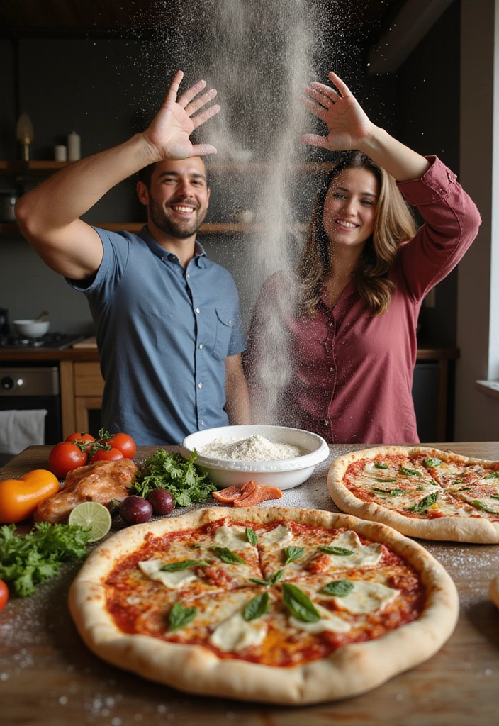 10 Delicious Cooking Date Ideas That Will Spice Up Your Relationship (#3 Will Make You Hungry!) - 1. DIY Pizza Night