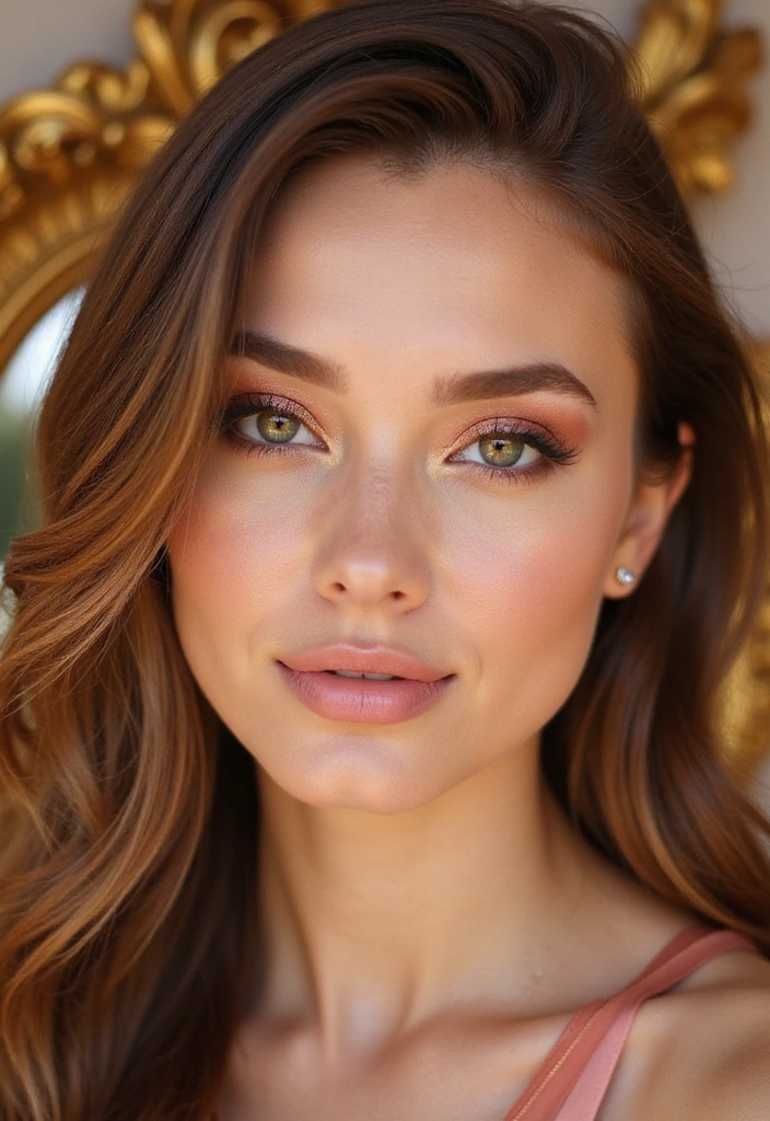 12 Dewy Eye Shadow Techniques for a Fresh Spring Glow (You’ll Want to Try #6!) - 2. Shimmering Rose Gold