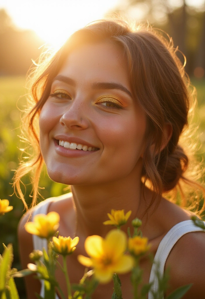 12 Dewy Eye Shadow Techniques for a Fresh Spring Glow (You’ll Want to Try #6!) - 4. Golden Hour Glow