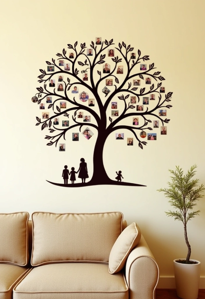 12 Unique Personalized Home Decor Gifts for Mother's Day That'll Melt Her Heart! - 10. Family Tree Wall Decal