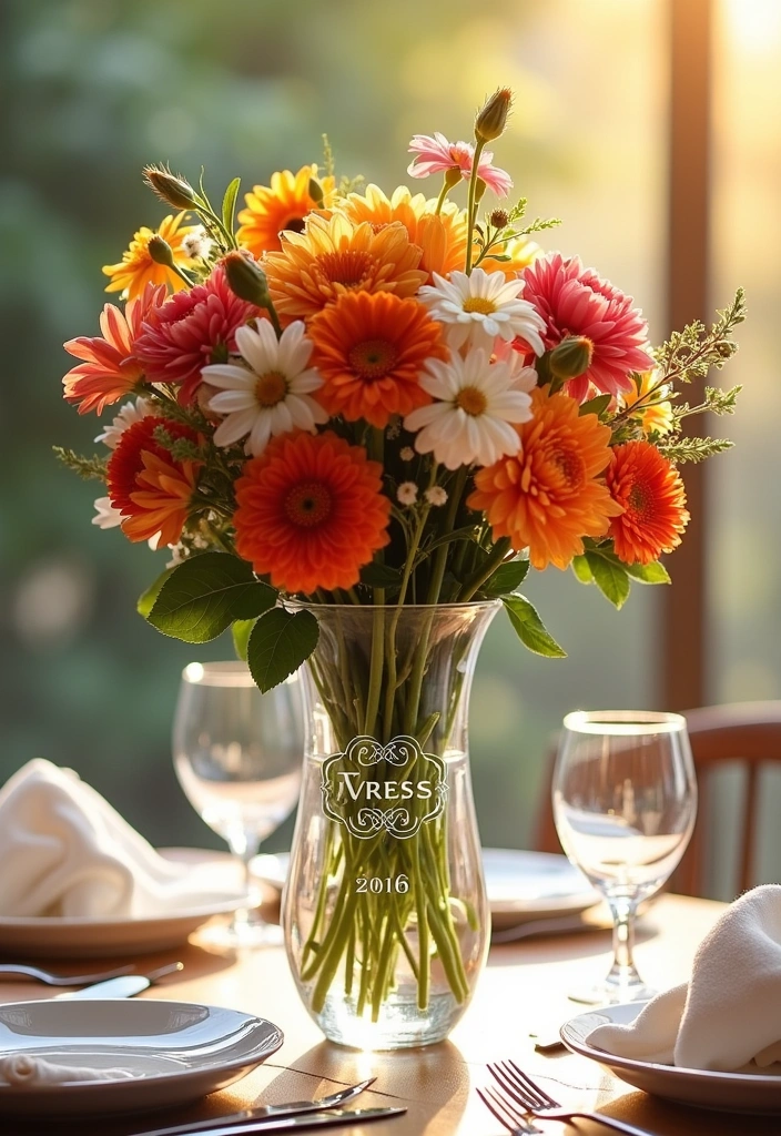 12 Unique Personalized Home Decor Gifts for Mother's Day That'll Melt Her Heart! - 9. Personalized Flower Vase