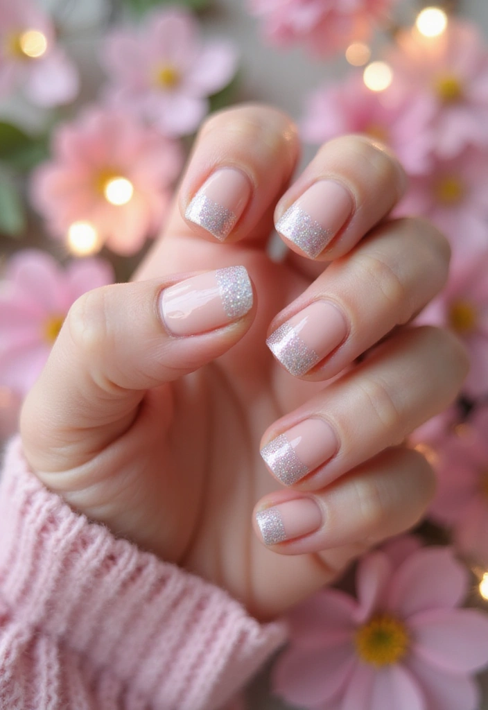 13 Easy DIY Spring Nail Art Ideas You Can Do at Home (Prepare to Wow with #10!) - 10. Glittery Spring Fling