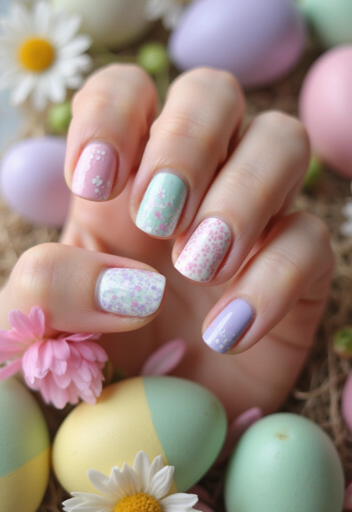 13 Easy DIY Spring Nail Art Ideas You Can Do at Home (Prepare to Wow with #10!) - 6. Easter Egg Nails