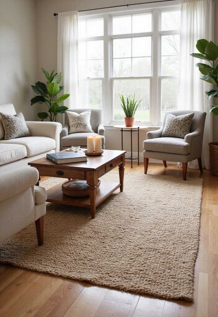 15 Cozy Home Decor Ideas That Will Make Mom Feel Extra Special This Mother's Day! - 1. Soft Textures with Layered Rugs