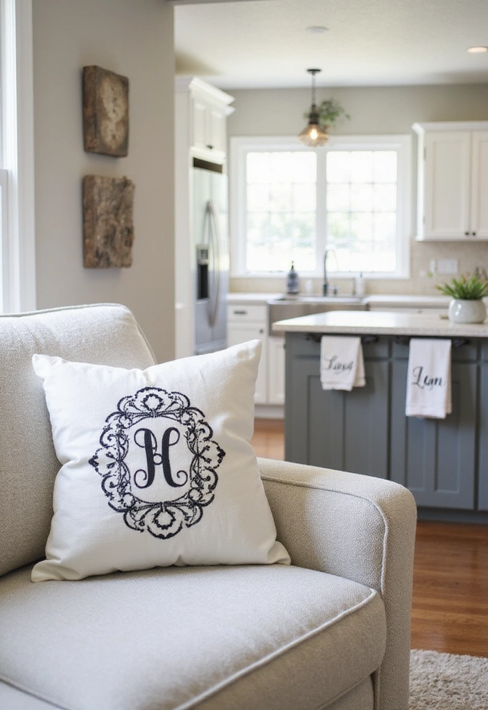 15 Cozy Home Decor Ideas That Will Make Mom Feel Extra Special This Mother's Day! - 10. Personalize with Monogrammed Items