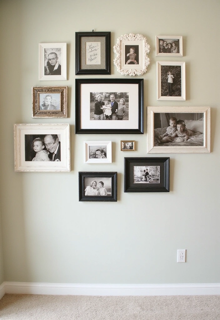 15 Cozy Home Decor Ideas That Will Make Mom Feel Extra Special This Mother's Day! - 3. Personal Touch with Photo Galleries