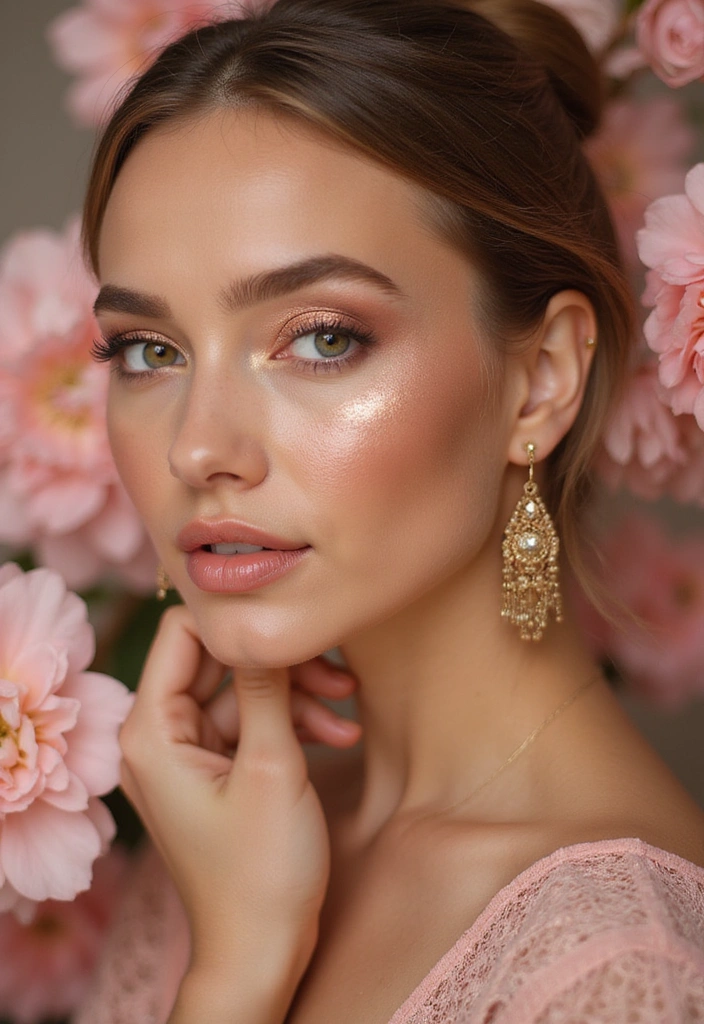 15 Gorgeous Spring Eye Shadows That Will Make You Stand Out This Season! - 7. Soft Rose Gold