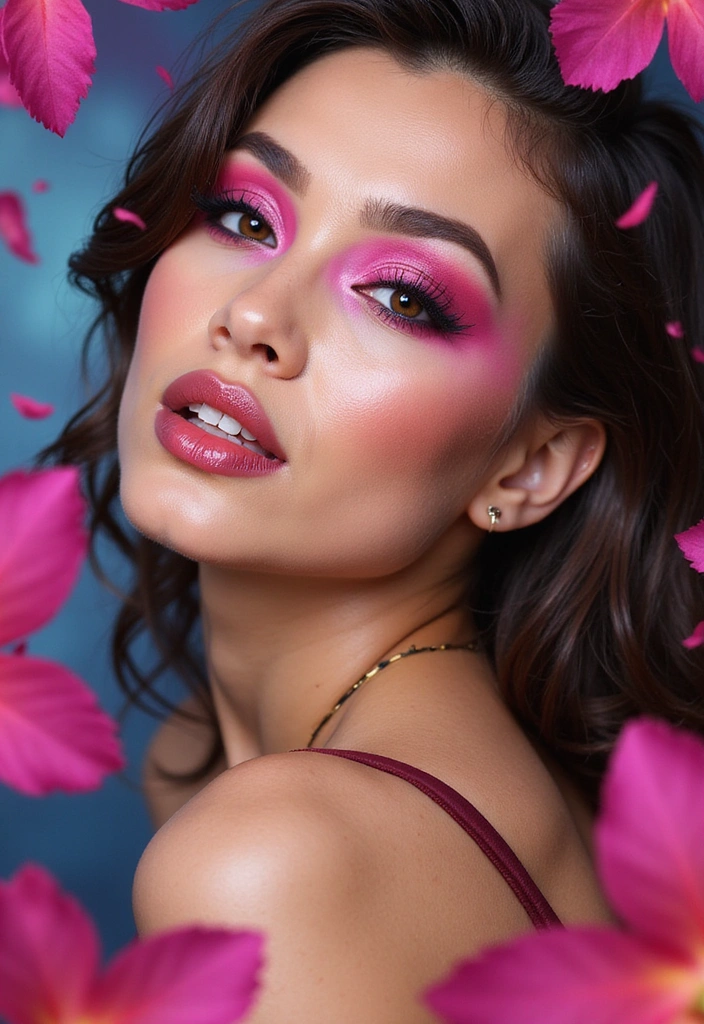 15 Gorgeous Spring Eye Shadows That Will Make You Stand Out This Season! - 8. Bold Fuchsia
