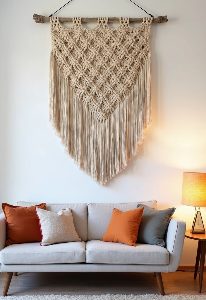15 Spring Boho Home Decor Ideas That'll Transform Your Living Room into a Cozy Oasis! - 1. Macrame Wall Hangings