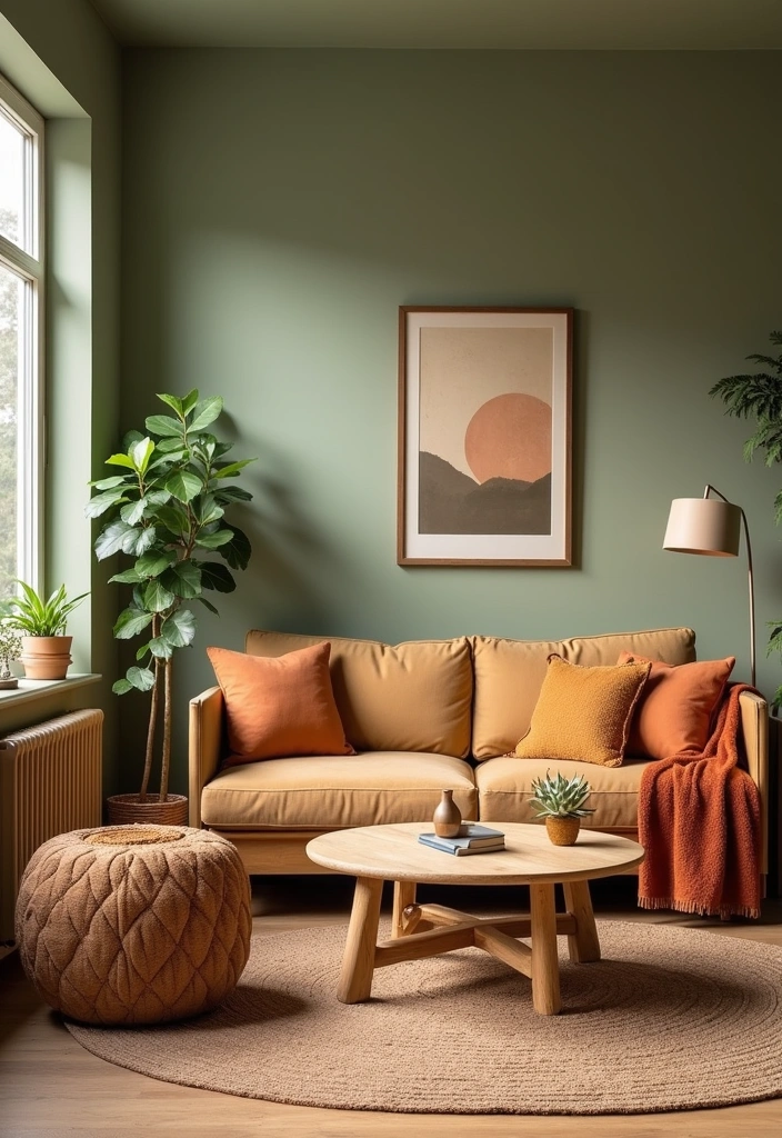 15 Spring Boho Home Decor Ideas That'll Transform Your Living Room into a Cozy Oasis! - 13. Earthy Wall Colors