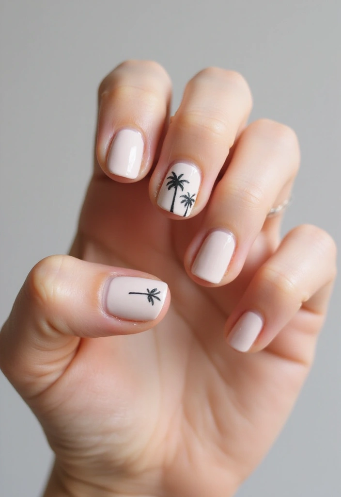 15 Stunning Beach Nail Art Designs You Need to Try This Summer (You Won't Believe #10!) - 13. Simple and Chic