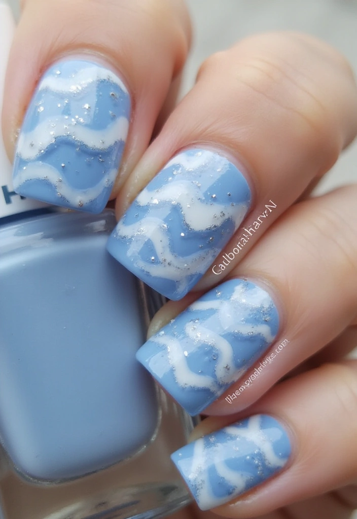 15 Stunning Beach Nail Art Designs You Need to Try This Summer (You Won't Believe #10!) - 8. Ocean Mist