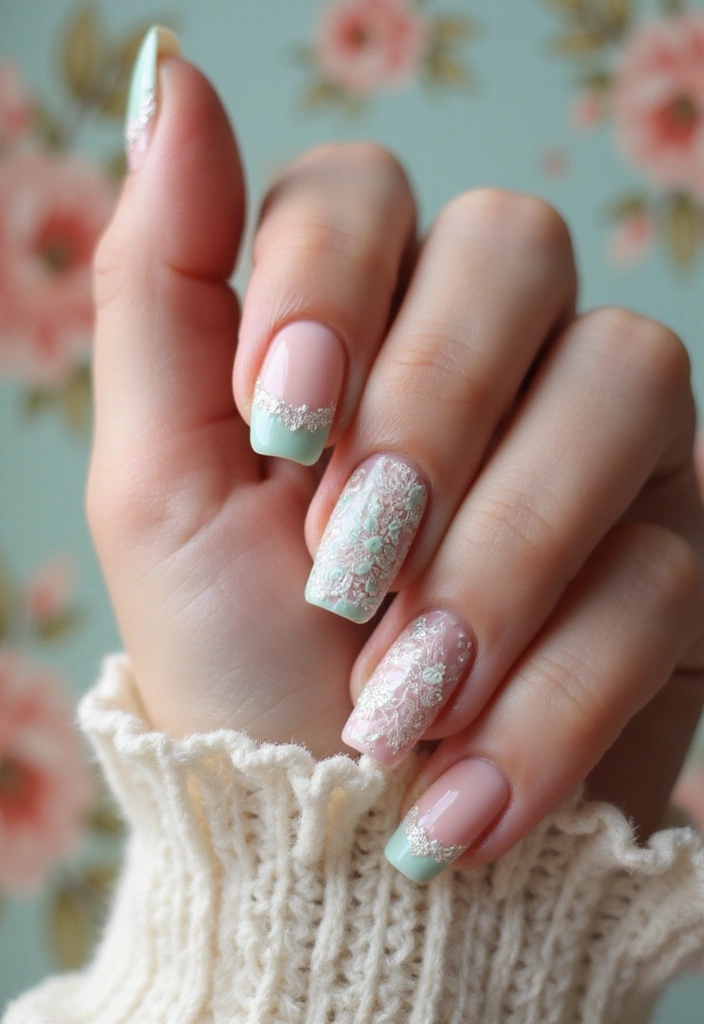 15 Stunning Easter Nail Designs That Will Make You the Star of the Celebration! - 15. Vintage Easter Charm