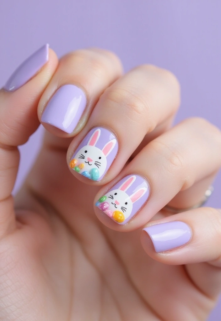 15 Stunning Easter Nail Designs That Will Make You the Star of the Celebration! - 2. Bunny Ears and Whiskers