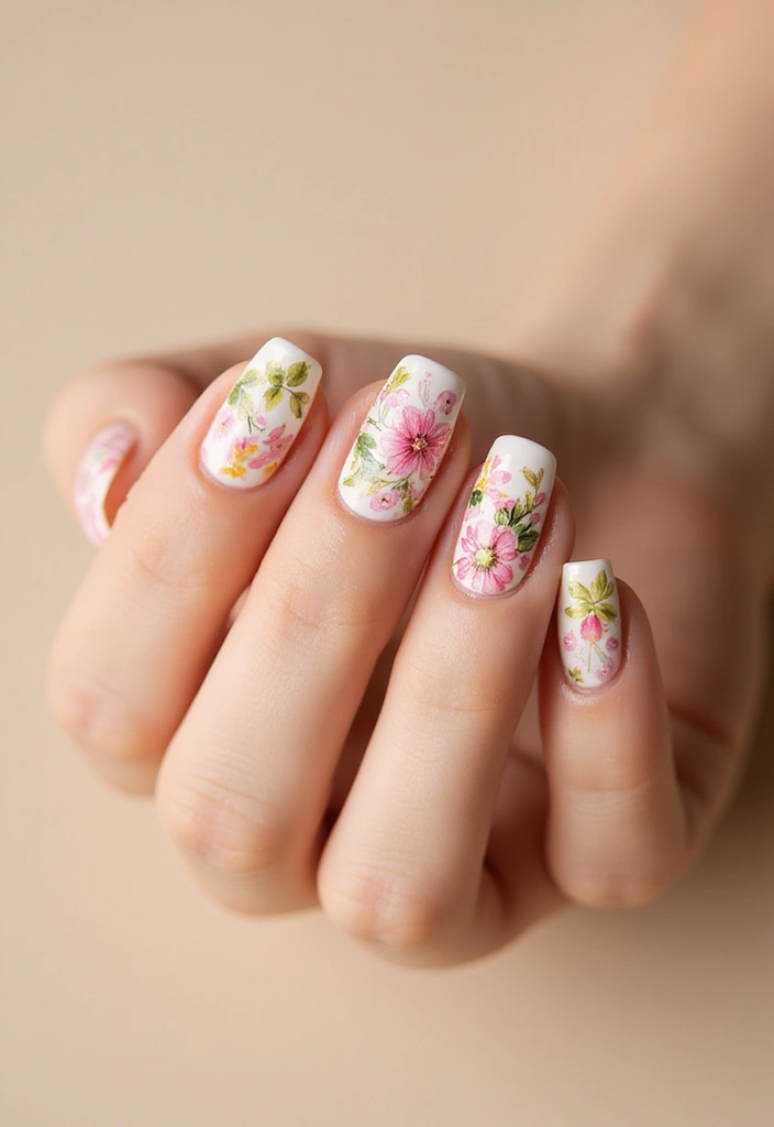 15 Stunning Easter Nail Designs That Will Make You the Star of the Celebration! - 3. Floral Elegance