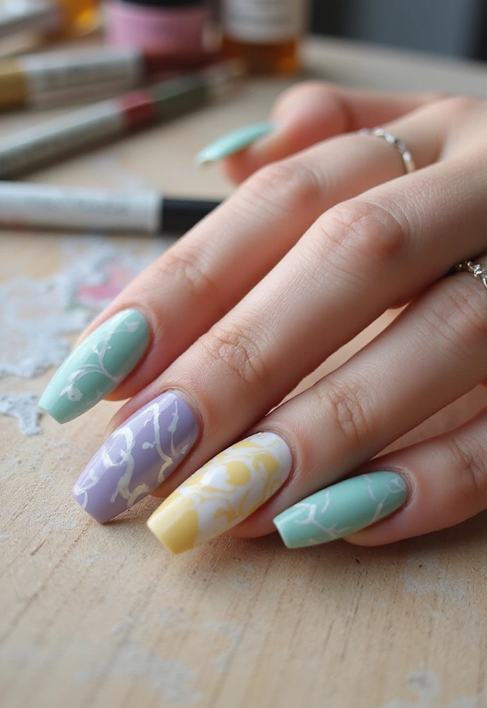 15 Stunning Easter Nail Designs That Will Make You the Star of the Celebration! - 6. Abstract Easter Art