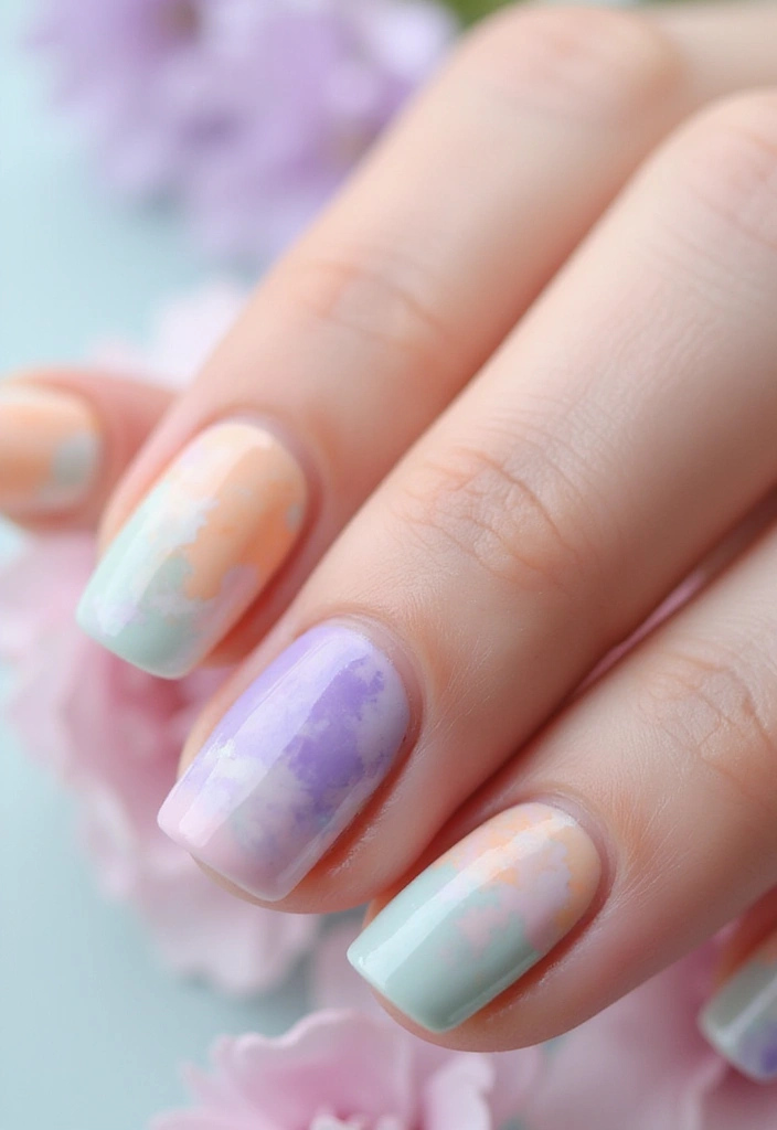 15 Stunning Easter Nail Designs That Will Make You the Star of the Celebration! - 8. Watercolor Wonders