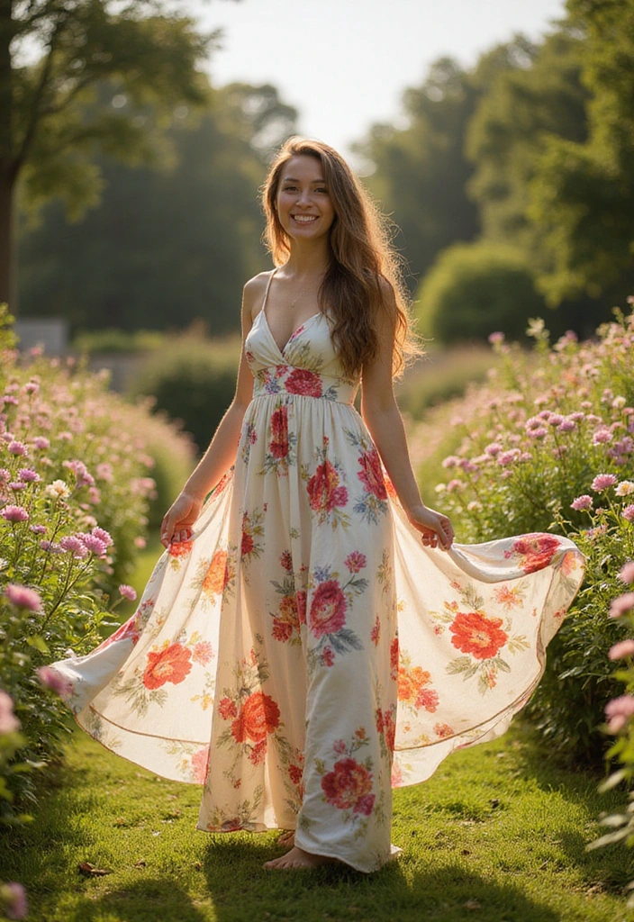 15 Stunning Summer Dresses to Impress Everyone at Your Next Event! - 1. The Timeless Floral Maxi