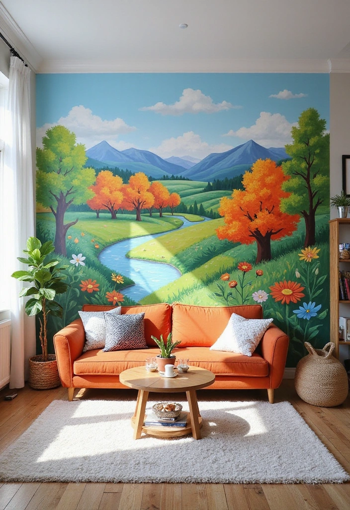 15 Stunning Wall Decor Ideas That'll Transform Your Space Instantly! - 12. Colorful Murals