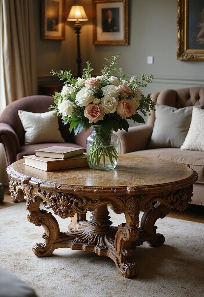 17 Stunning Rococo Furniture Pieces That'll Transform Your Home into a Baroque Paradise! - 3. Ornate Rococo Coffee Tables