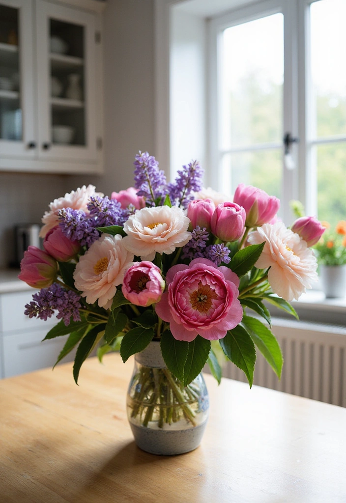18 DIY Floral Arrangements That Will Bring Spring Indoors (You’ll Love #7!) - 18. Seasonal Flower Bouquets