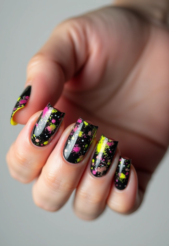 18 Stunning Spring Nail Art Ideas to Refresh Your Look! - 10. Splatter Art
