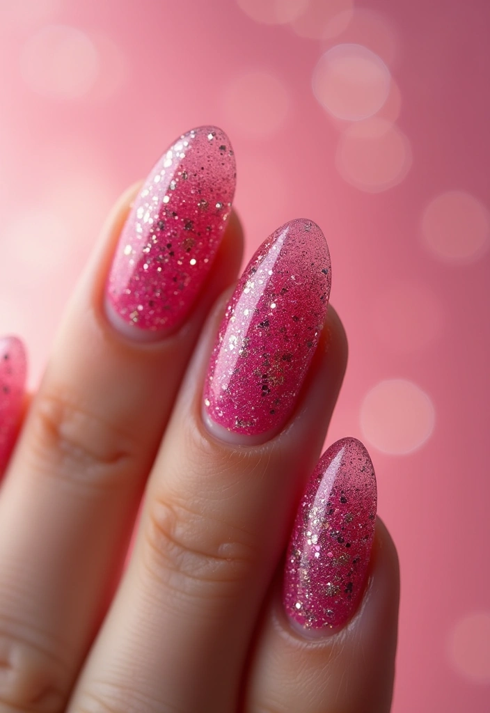 18 Stunning Spring Nail Art Ideas to Refresh Your Look! - 11. Sparkling Glitter