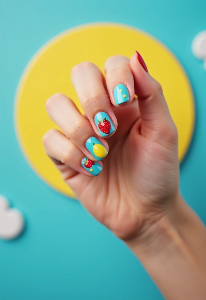 18 Stunning Spring Nail Art Ideas to Refresh Your Look! - 12. Seasonal Fruits