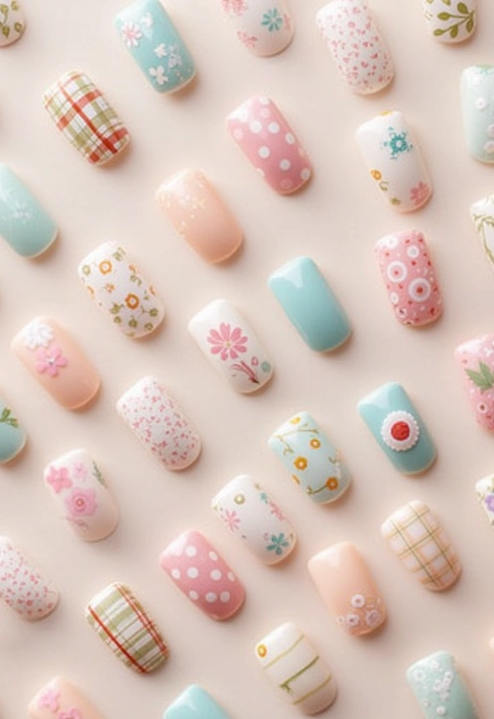 18 Stunning Spring Nail Art Ideas to Refresh Your Look! - 13. Seasonal Patterns