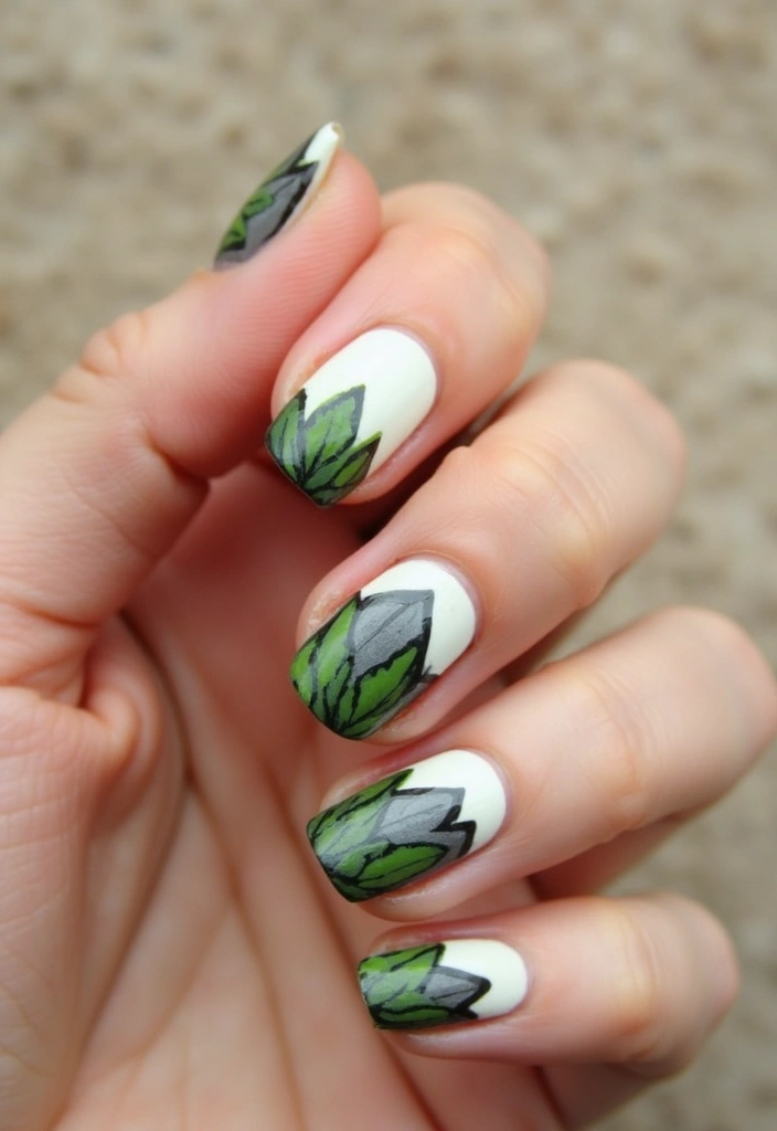 18 Stunning Spring Nail Art Ideas to Refresh Your Look! - 14. Nature-Inspired Art