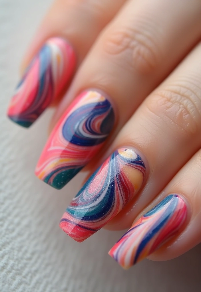 18 Stunning Spring Nail Art Ideas to Refresh Your Look! - 15. Artistic Swirls