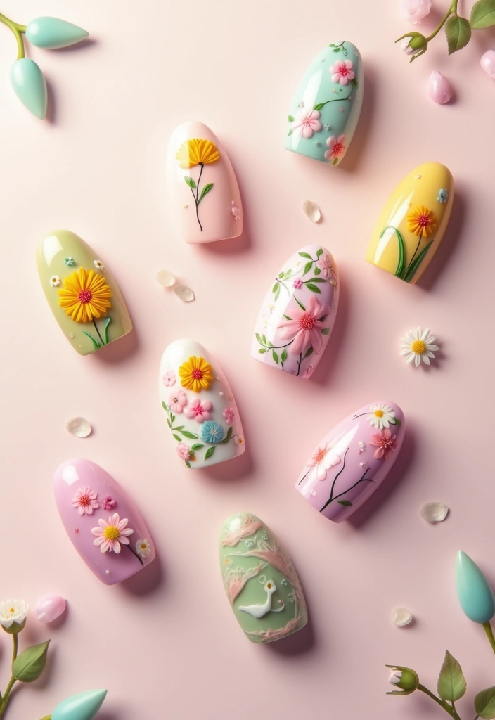 18 Stunning Spring Nail Art Ideas to Refresh Your Look! - 16. Seasonal Themes