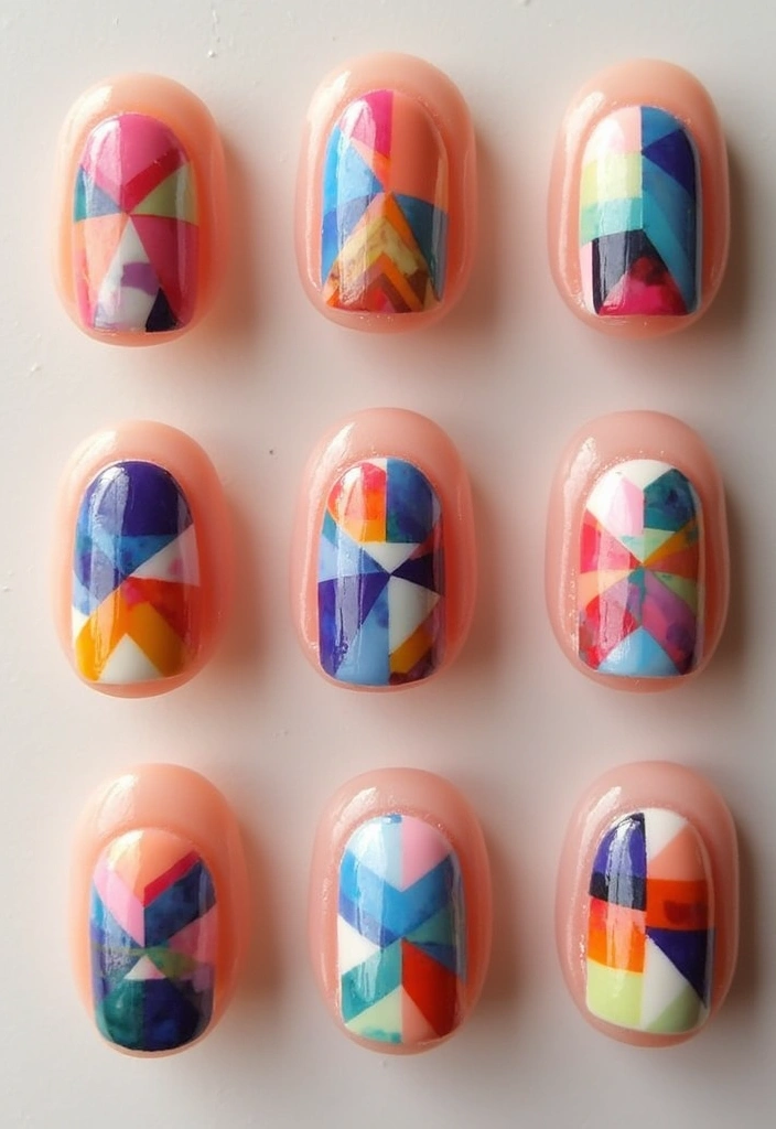 18 Stunning Spring Nail Art Ideas to Refresh Your Look! - 3. Geometric Patterns