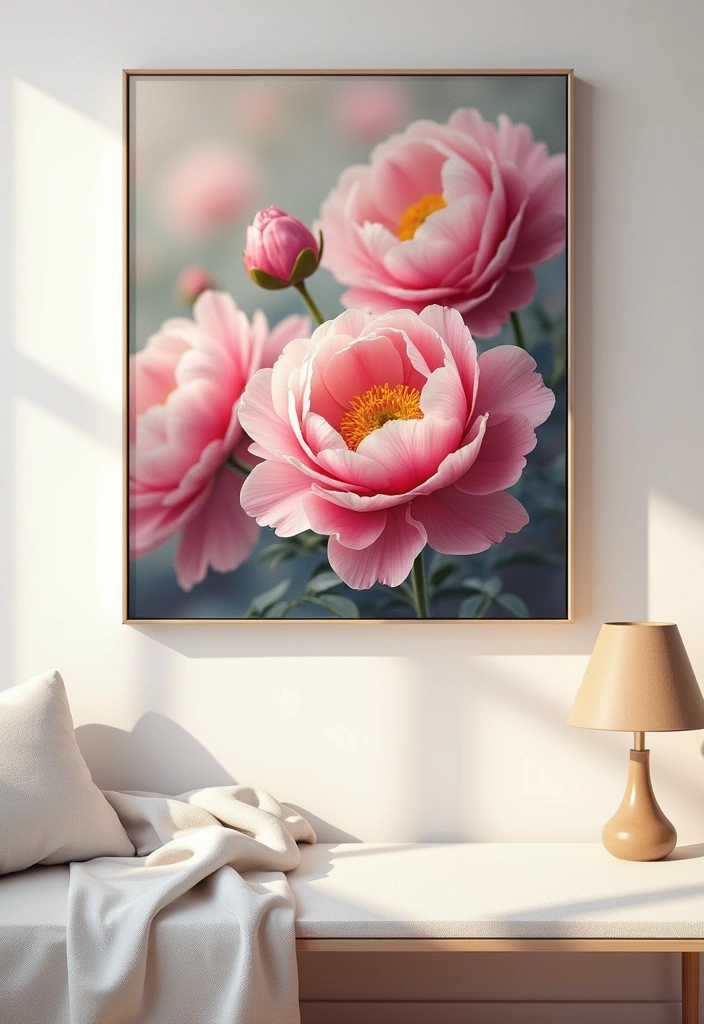 20 Beautiful Flower Gifts That Will Brighten Mom's Day and Home! - 10. Floral Wall Art