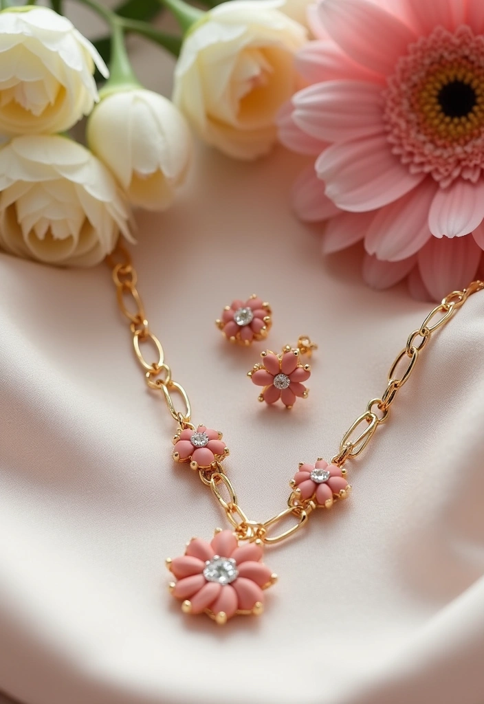 20 Beautiful Flower Gifts That Will Brighten Mom's Day and Home! - 14. Floral-Themed Jewelry