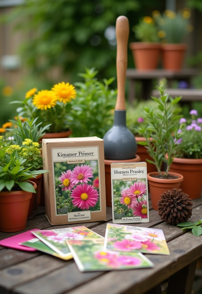 20 Beautiful Flower Gifts That Will Brighten Mom's Day and Home! - 18. Flower Seed Kit