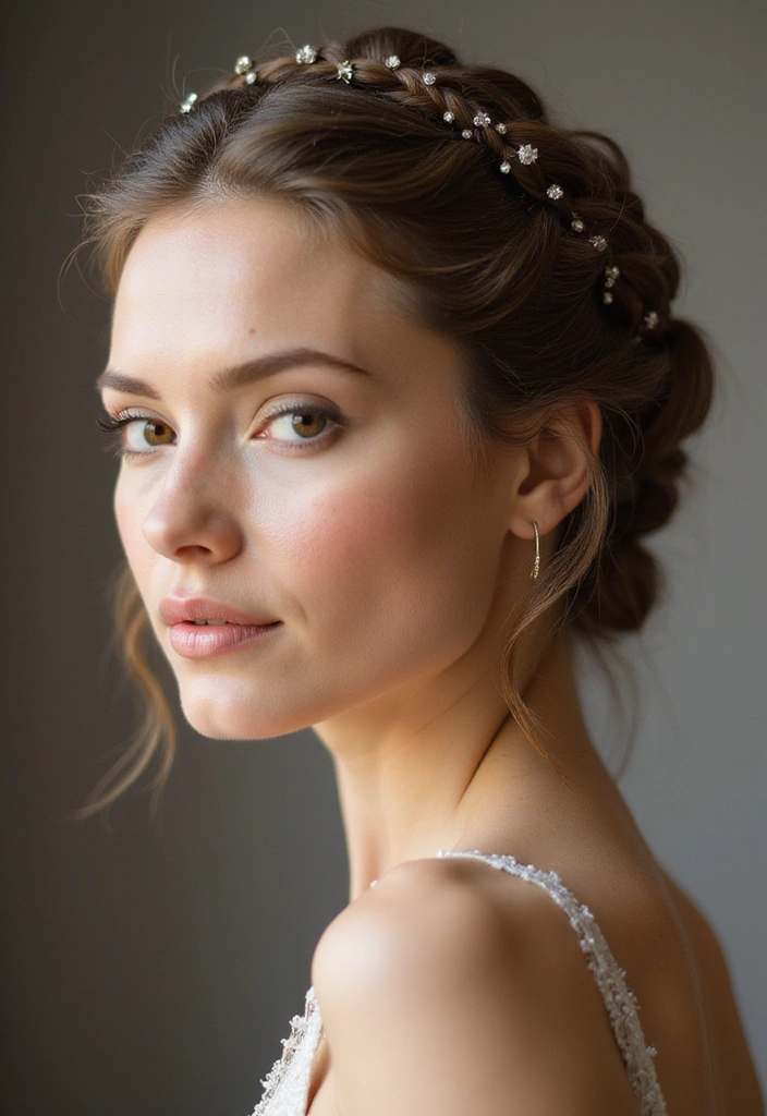 20 Effortlessly Beautiful Braided Prom Hairstyles You Can Do Yourself! - 11. Braided Halo