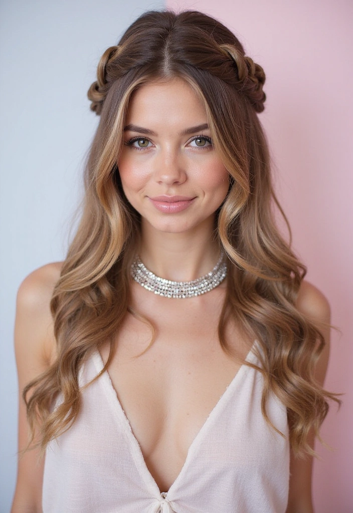 20 Effortlessly Beautiful Braided Prom Hairstyles You Can Do Yourself! - 5. Braided Half-Up, Half-Down