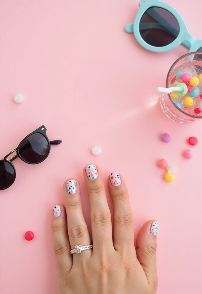 20 Vibrant Summer Nail Ideas That Will Brighten Up Your Days (You Won't Believe #5!) - 11. Colorful Dots