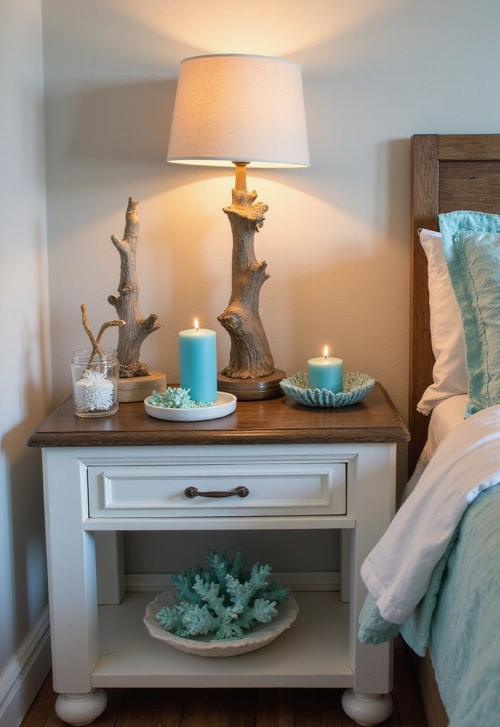 21 Beach-Inspired Bedroom Decor Ideas That'll Make You Feel Like You're on Vacation Every Day! - 12. Beachy Decorative Accents