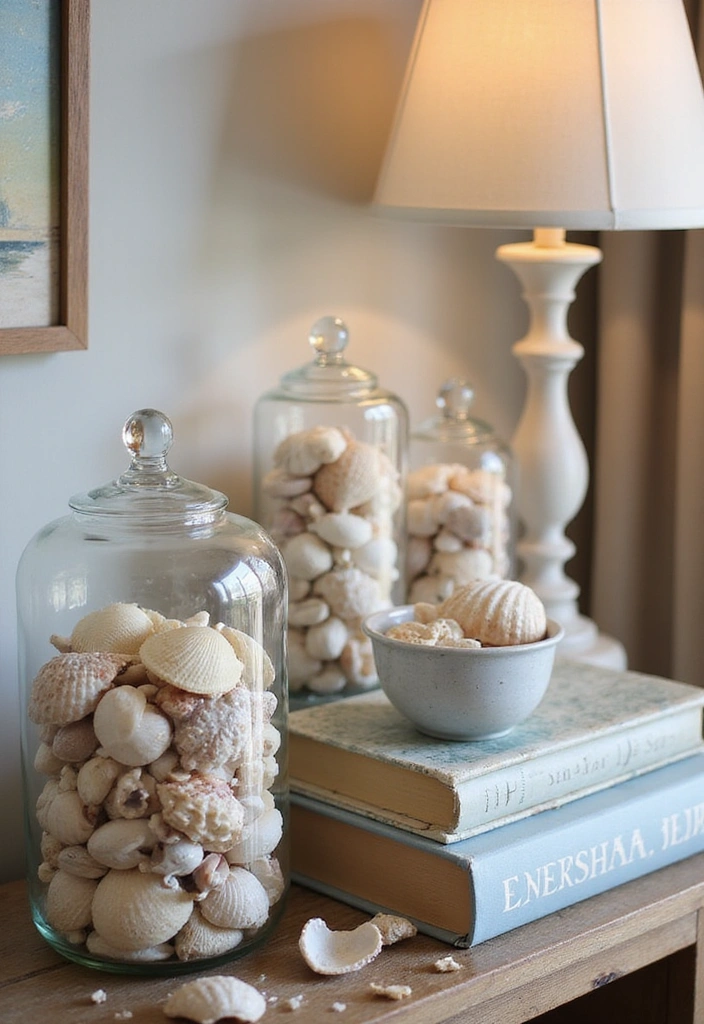 21 Beach-Inspired Bedroom Decor Ideas That'll Make You Feel Like You're on Vacation Every Day! - 7. Seashell Accents