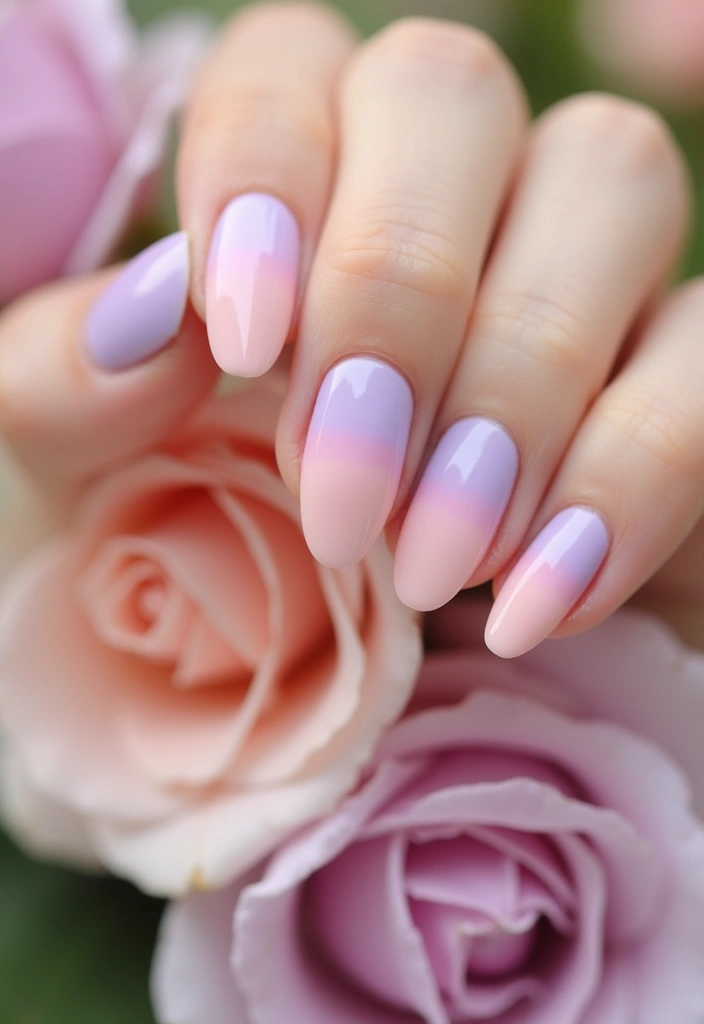 21 Trendy Pastel Nail Ideas That Will Make Your Spring Shine (You Won't Believe #7!) - 1. Ombre Pastel Delight