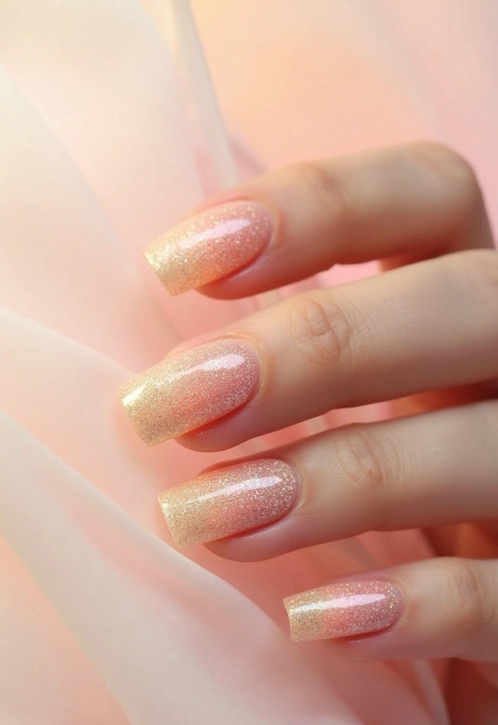 21 Trendy Pastel Nail Ideas That Will Make Your Spring Shine (You Won't Believe #7!) - 12. Soft Pastel Glitter Ombre