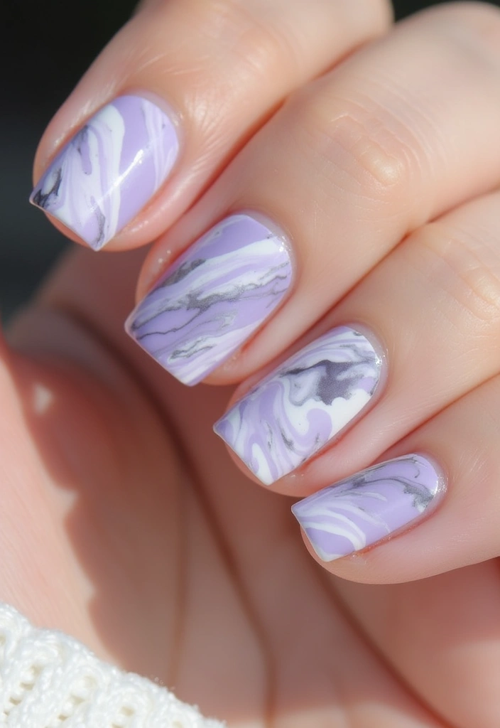 21 Trendy Pastel Nail Ideas That Will Make Your Spring Shine (You Won't Believe #7!) - 4. Marble Effect