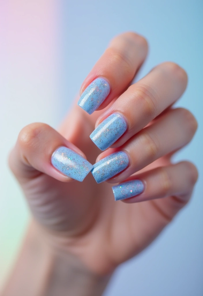 21 Trendy Pastel Nail Ideas That Will Make Your Spring Shine (You Won't Believe #7!) - 5. Pastel Glitter Glam