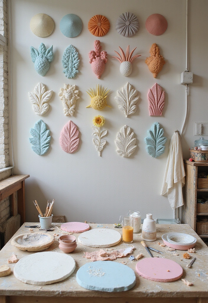 22 Step-by-Step DIY Wall Art Tutorials That Anyone Can Follow (Even Beginners!) - 15. Clay Wall Art