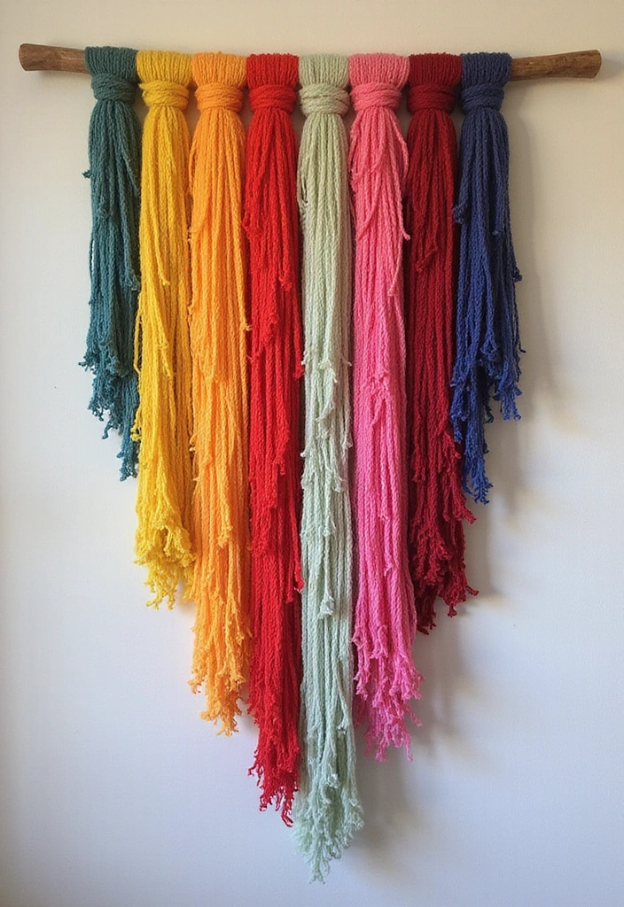 22 Step-by-Step DIY Wall Art Tutorials That Anyone Can Follow (Even Beginners!) - 17. Yarn Wall Hangings