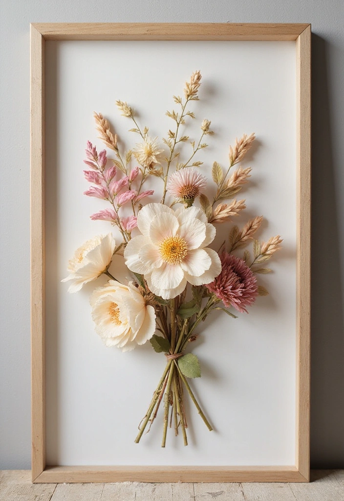 22 Step-by-Step DIY Wall Art Tutorials That Anyone Can Follow (Even Beginners!) - 19. Dried Flower Art