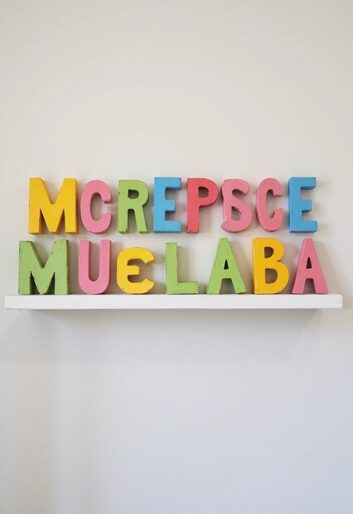 22 Step-by-Step DIY Wall Art Tutorials That Anyone Can Follow (Even Beginners!) - 21. Personalized Name Art