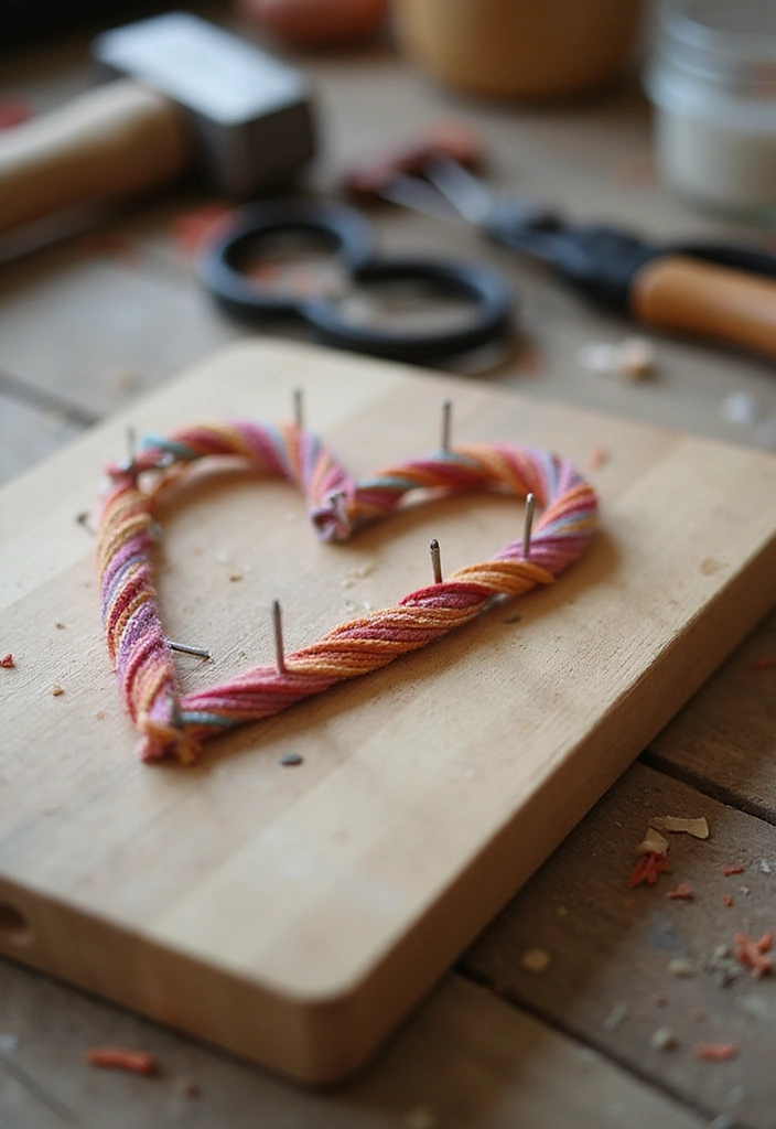 22 Step-by-Step DIY Wall Art Tutorials That Anyone Can Follow (Even Beginners!) - 6. String Art Wall Hangings